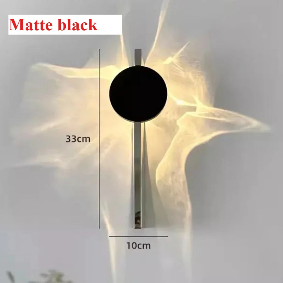 Lampes murales LED créatives en carton ondulé avec câblage USB et télécommande, appliques d'ambiance pour chambre à coucher, chevet, couloir, porche