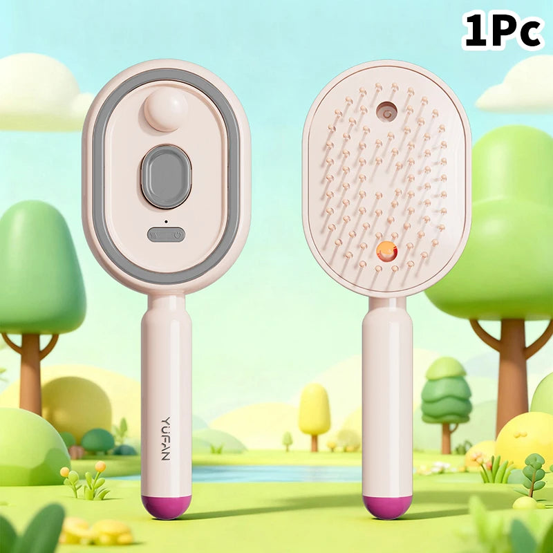 Soins capillaires Spray Massage peigne Vibration cuir chevelu Massage brosse à cheveux tête masseur pulvérisateur de cheveux brosse d'atomisation applicateur d'huile capillaire
