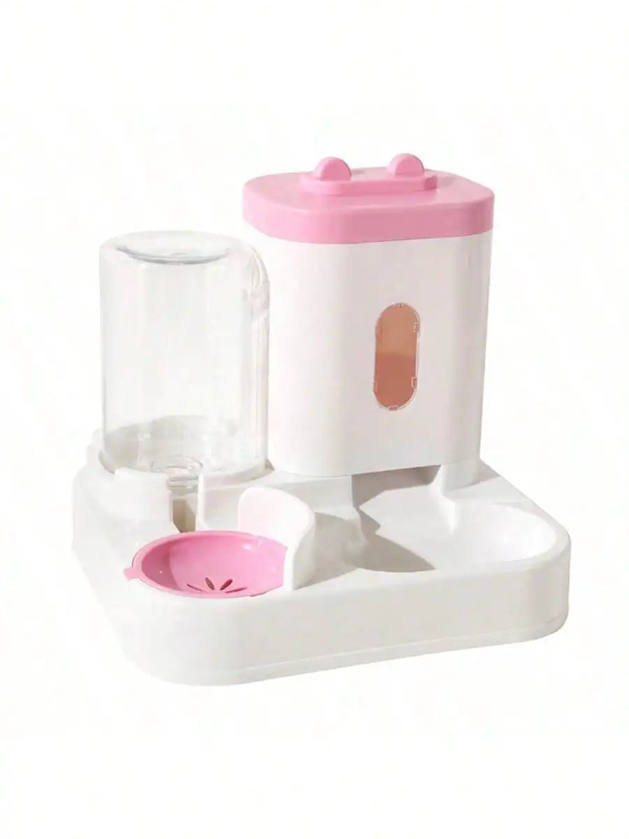 Distributeur et mangeoire automatiques d'eau pour chat, 1 paquet, anti-déversement, grande capacité, conception monobloc,
