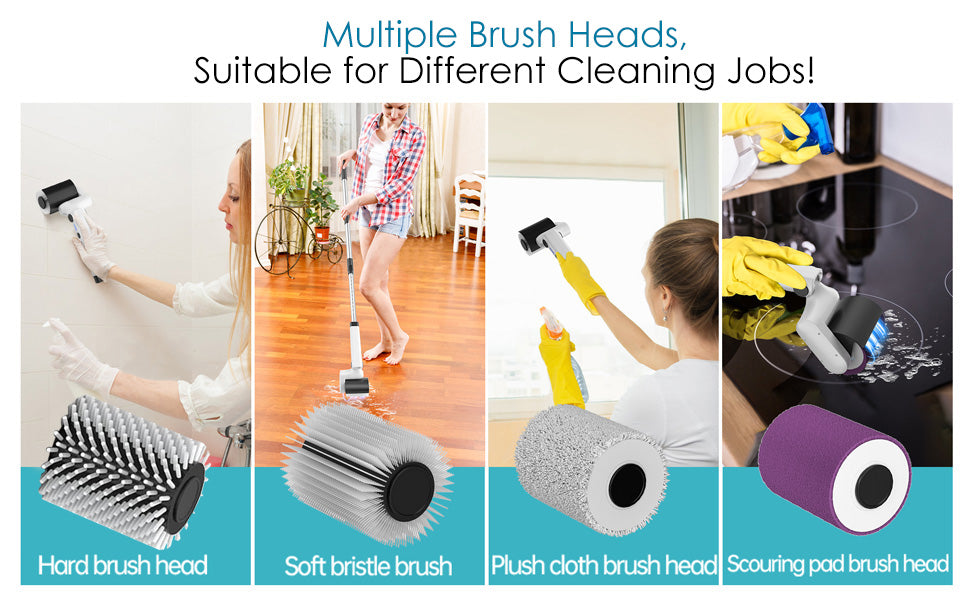 Brosse pour barbecue, réglages à 3 vitesses, brosse pour gril électrique, 180 °   Tête réglable, nettoyeur de gril de 90 minutes pour les fumeurs de plaques extérieures