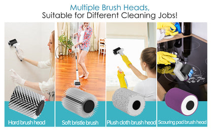 Brosse pour barbecue, réglages à 3 vitesses, brosse pour gril électrique, 180 °   Tête réglable, nettoyeur de gril de 90 minutes pour les fumeurs de plaques extérieures