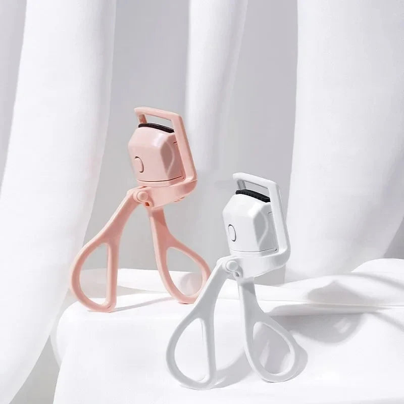 Recourbe-cils chauffant avec écran Lcd, coussinets en Silicone, Protection des cils, bouclage naturel sans endommager les cils, Rechargeable