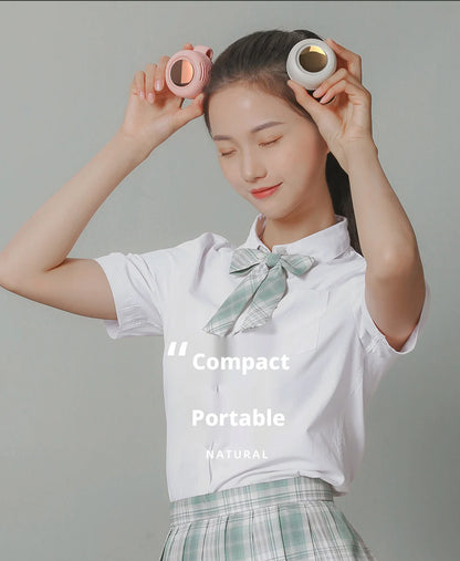 Ventilateur portable mini, rechargeable, sans pales, à clipser, pour la taille, adapté à la ventilation extérieure, petit ventilateur de bureau