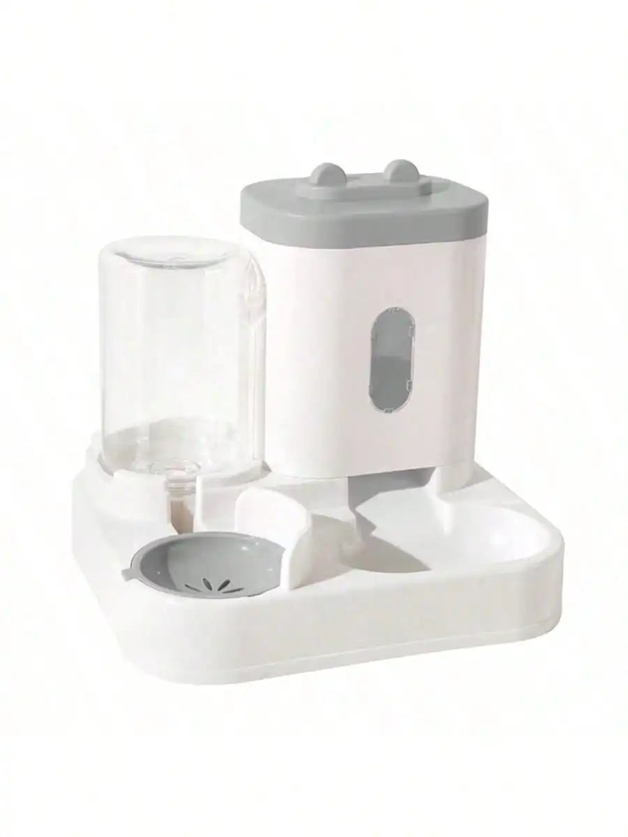 Distributeur et mangeoire automatiques d'eau pour chat, 1 paquet, anti-déversement, grande capacité, conception monobloc,