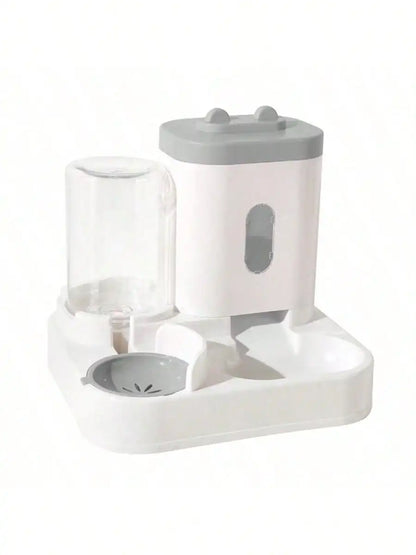 Distributeur et mangeoire automatiques d'eau pour chat, 1 paquet, anti-déversement, grande capacité, conception monobloc,