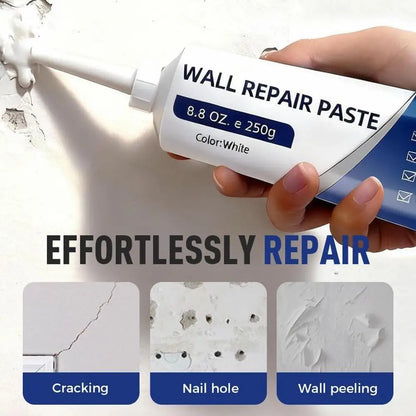 Pâte de réparation murale en tube, adhésif pour plaques de plâtre, kit de réparation pour trous et fissures, pour bricolage domestique, carrelage, béton, sol de douche