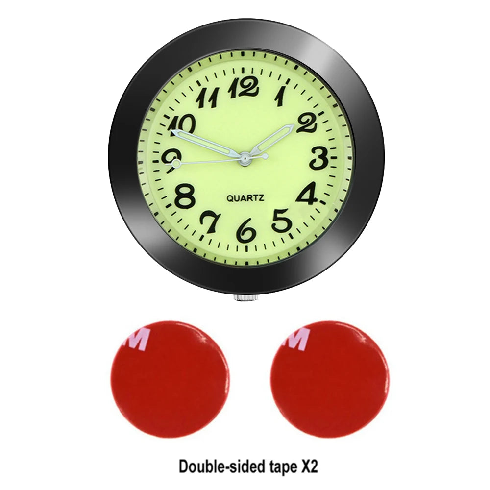 Mini horloge de voiture lumineuse Automobiles montre à coller interne mécanique horloges à Quartz ornement automatique 40/43mm Mini horloge numérique