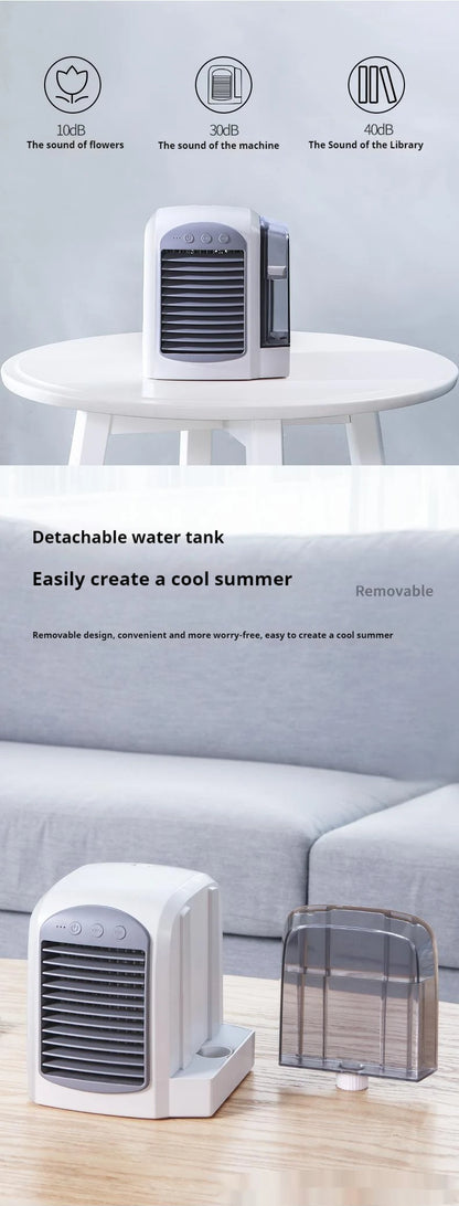 Essentiel pour l'été Style européen ventilateur refroidi à l'eau Mini ventilateur de bureau domestique climatiseur Usb refroidisseur d'air ventilateur électrique