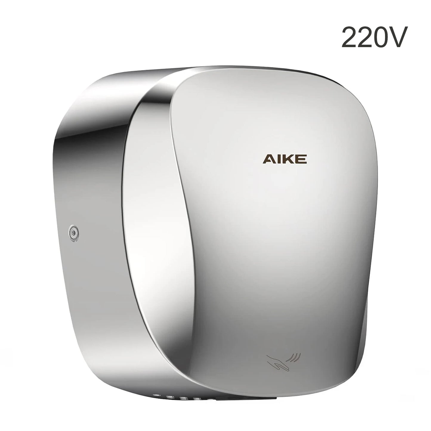 AIKE-Sèche-mains automatique avec filtre HEPA, finition en acier inoxydable brossé, machine à sécher les mains, 1450W, approuvé UL