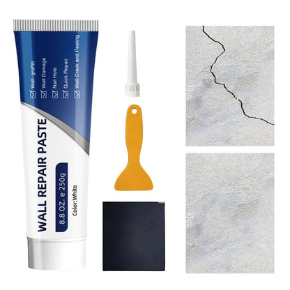 Pâte de réparation murale en tube, adhésif pour plaques de plâtre, kit de réparation pour trous et fissures, pour bricolage domestique, carrelage, béton, sol de douche