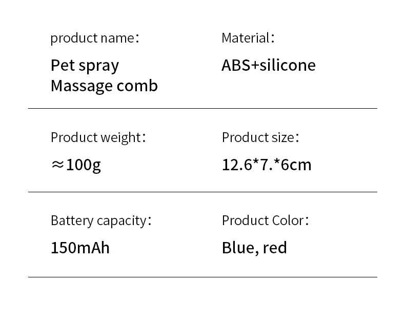 Brosse à vapeur 3 en 1 pour animaux de compagnie, peigne pour chien, brosse électrique pour pulvérisation de poils de chat, Massage, toilettage pour animaux de compagnie, peignes d'épilation