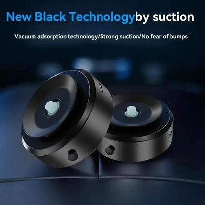 Support de téléphone portable créatif pour voiture, technologie magnétique noire, support universel à adsorption par le vide, stable
