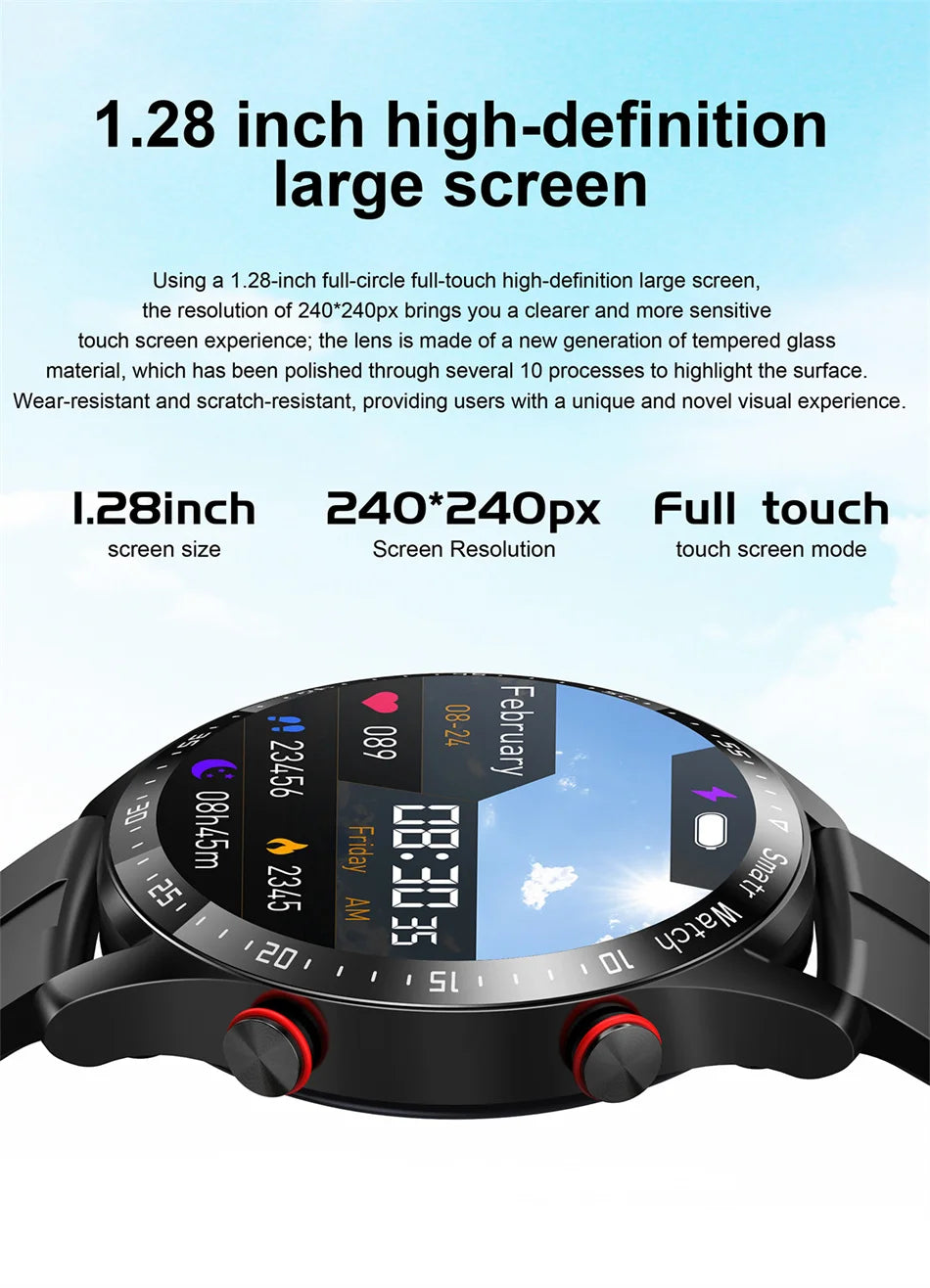 Montre connectée pour hommes et femmes, écran HD, Bluetooth, appel, GPS, moniteur de fréquence cardiaque, étanche IP68, nouveau, 2024