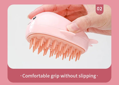 Brosse à vapeur 3 en 1 pour animaux de compagnie, peigne pour chien, brosse électrique pour pulvérisation de poils de chat, Massage, toilettage pour animaux de compagnie, peignes d'épilation