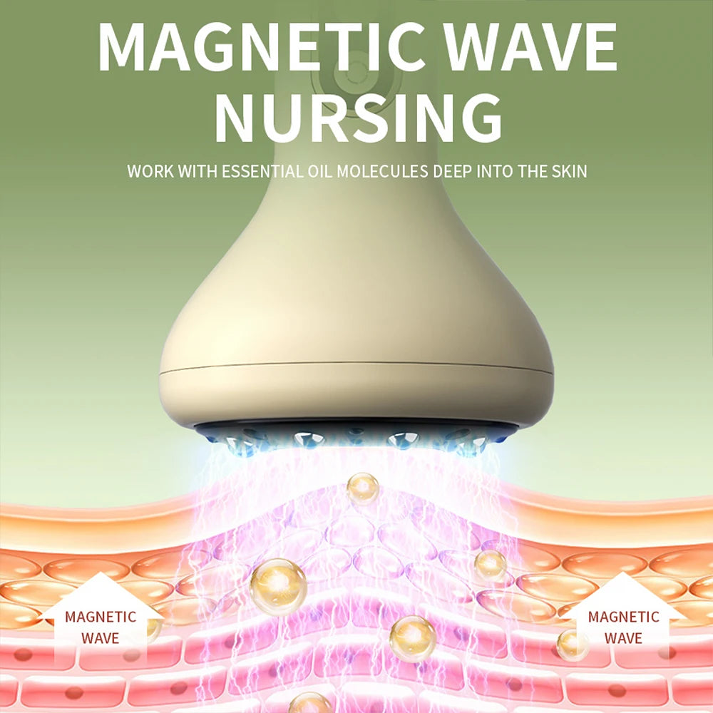Appareil de massage électrique Gua Sha et ventouses à 9 niveaux de succion sous vide pour le ventre, l'abdomen, les jambes, les bras, le dos et le corps – Dispositif de raclage anti-cellulite
