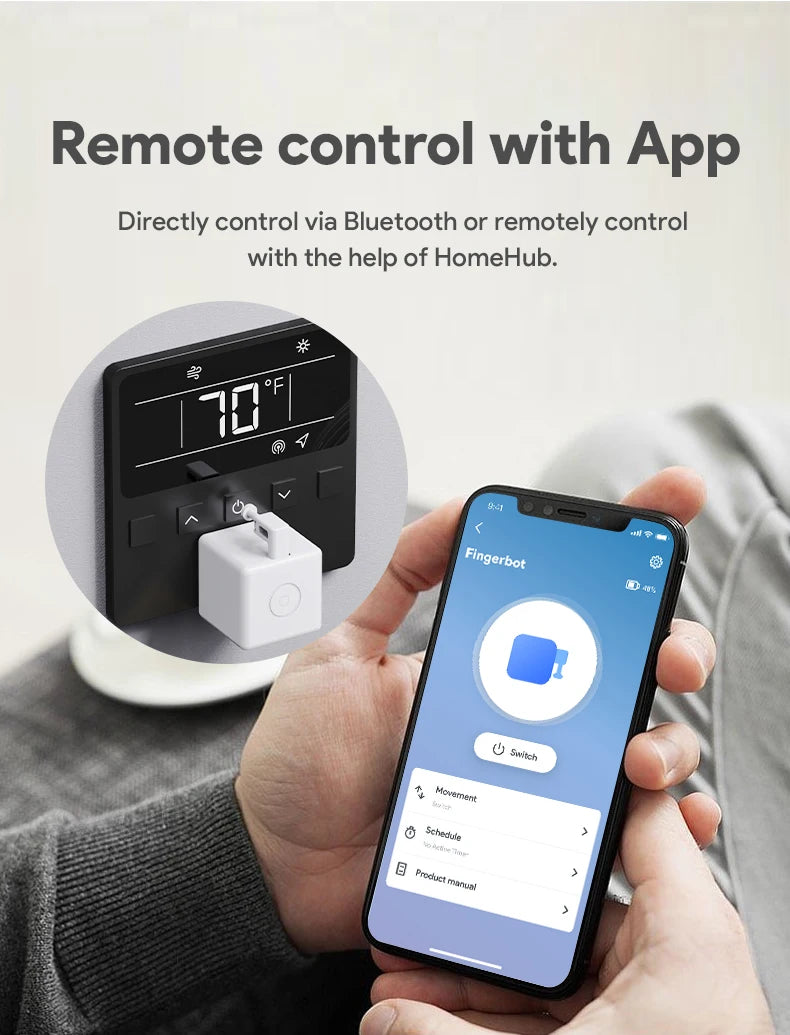 Nouveau commutateur intelligent Rechargeable Tuya, prise Fingerbot, rideaux de Garage, Robot à distance, Alexa Google Home, Assistant vocal