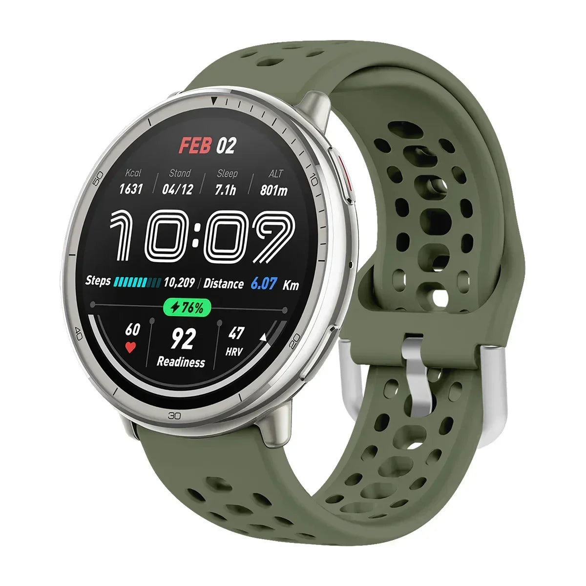 Bracelet en Silicone officiel 1:1 pour Amazfit Active 2, Bracelet de sport respirant Original, Amazfit GTS 4/3 Mini Bip 3 Correa