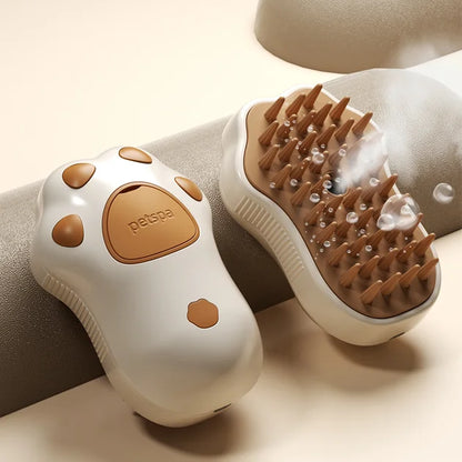 Brosse à vapeur 3 en 1 pour animaux de compagnie, peigne pour chien, brosse électrique pour pulvérisation de poils de chat, Massage, toilettage pour animaux de compagnie, peignes d'épilation