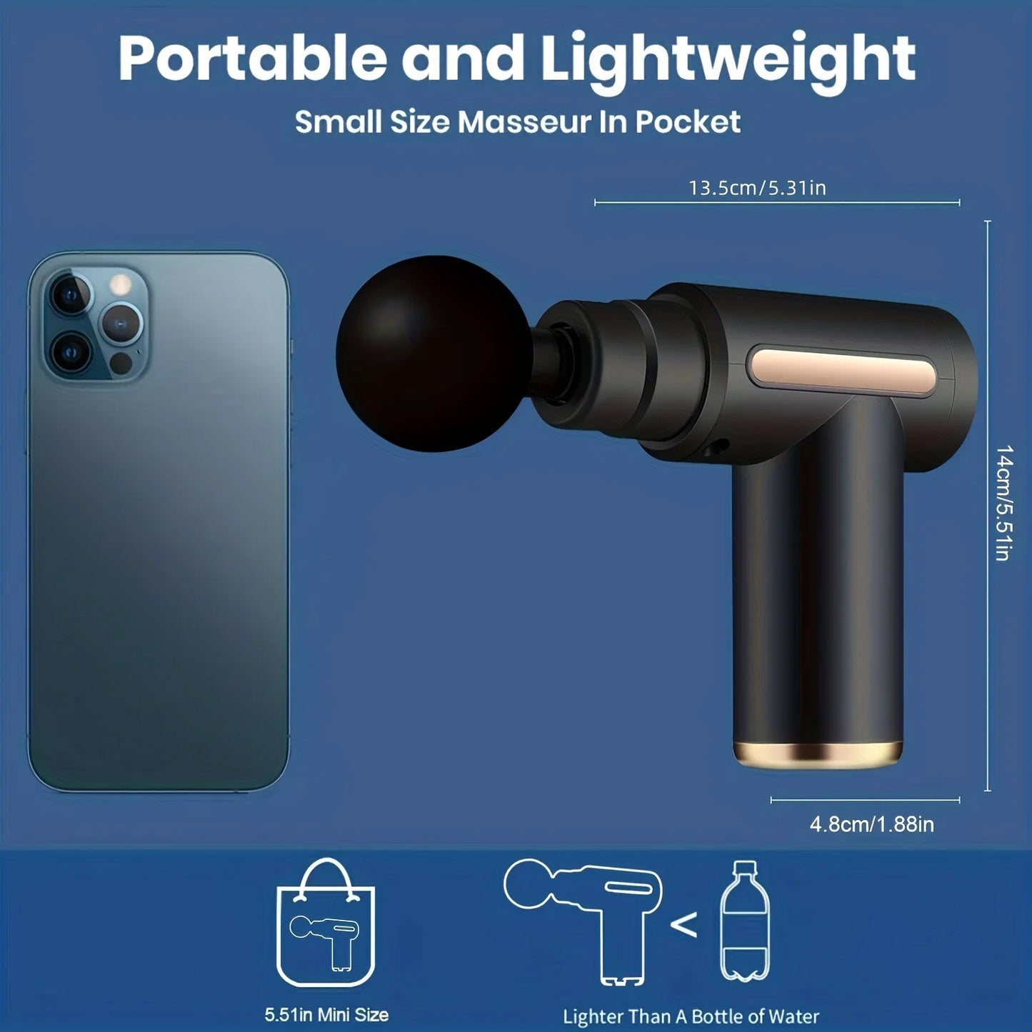 Pistolet de massage portable