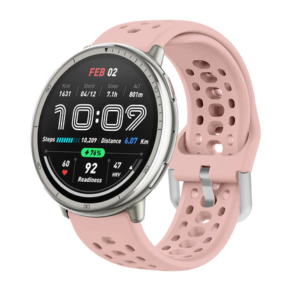 Bracelet en Silicone officiel 1:1 pour Amazfit Active 2, Bracelet de sport respirant Original, Amazfit GTS 4/3 Mini Bip 3 Correa