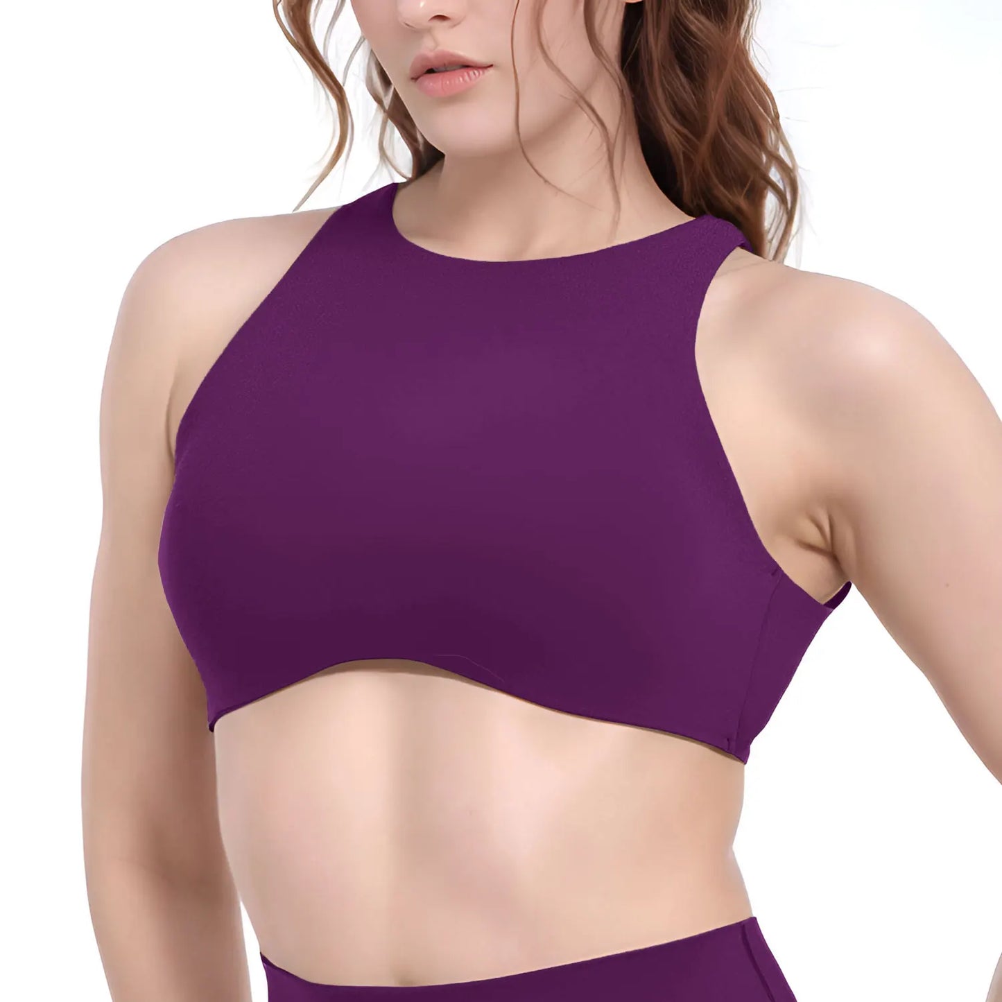 NCLAGEN Softmotion col haut soutien-gorge de sport push-up haut soutien débardeur de gymnastique Fitness Pilates course sous-vêtements de sport entraînement Yoga