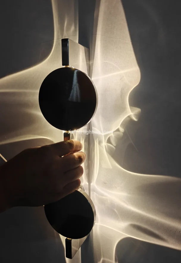 Lampes murales LED créatives en carton ondulé avec câblage USB et télécommande, appliques d'ambiance pour chambre à coucher, chevet, couloir, porche