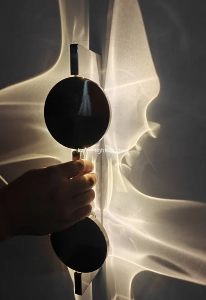 Lampes murales LED créatives en carton ondulé avec câblage USB et télécommande, appliques d'ambiance pour chambre à coucher, chevet, couloir, porche