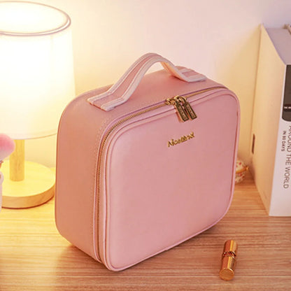 Étui à cosmétiques intelligent LED avec miroir, sac à cosmétiques, sacs de maquillage de voyage pour femmes, sac de rangement Portable à la mode, sacs de maquillage de voyage