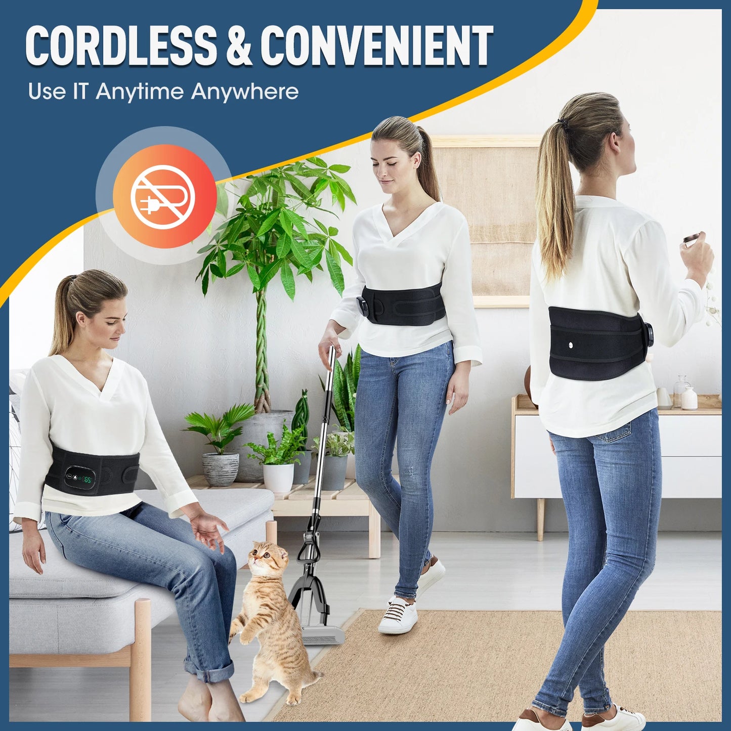 Ceinture de massage chauffante électrique