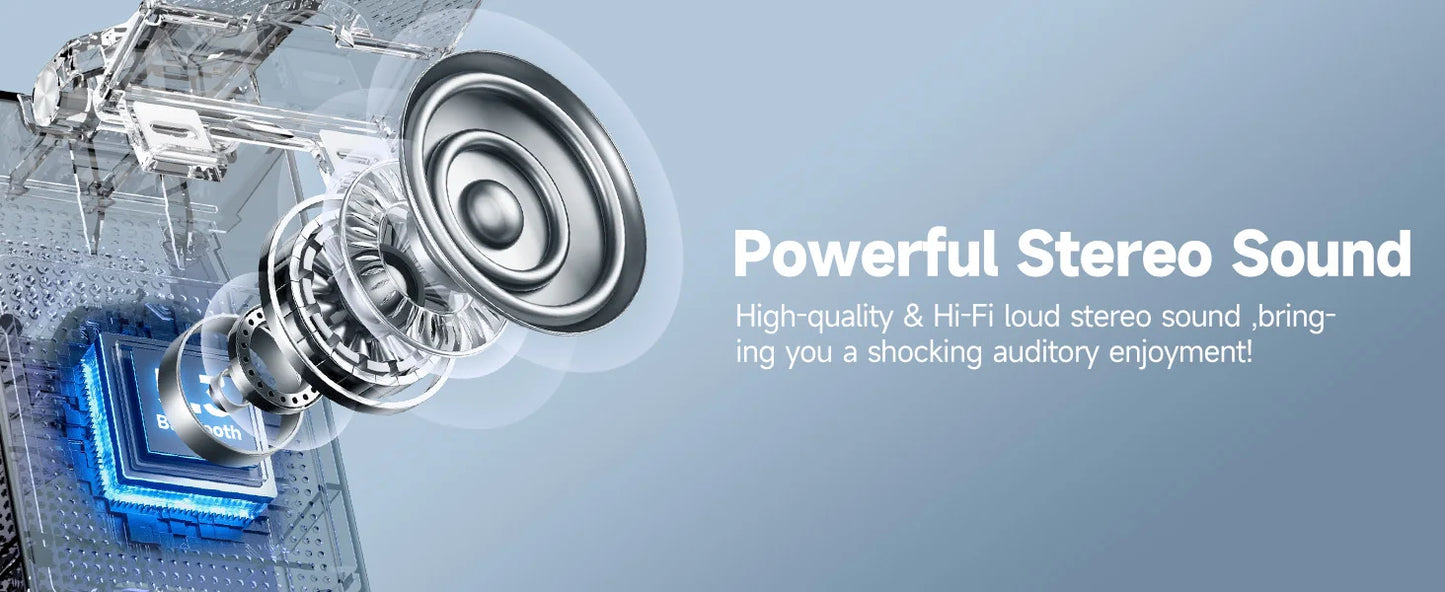 Support de téléphone avec haut-parleur Bluetooth, haut-parleur sonore surround HD, compatible avec tous les iPhone