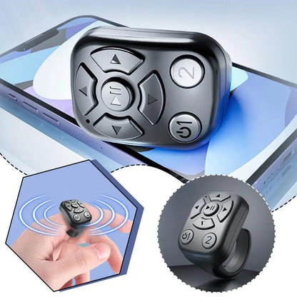 Télécommande Bluetooth pour vidéo Tiktok, défilement, E-book, tourneur de page, perche à selfie, contrôleur d'appareil photo