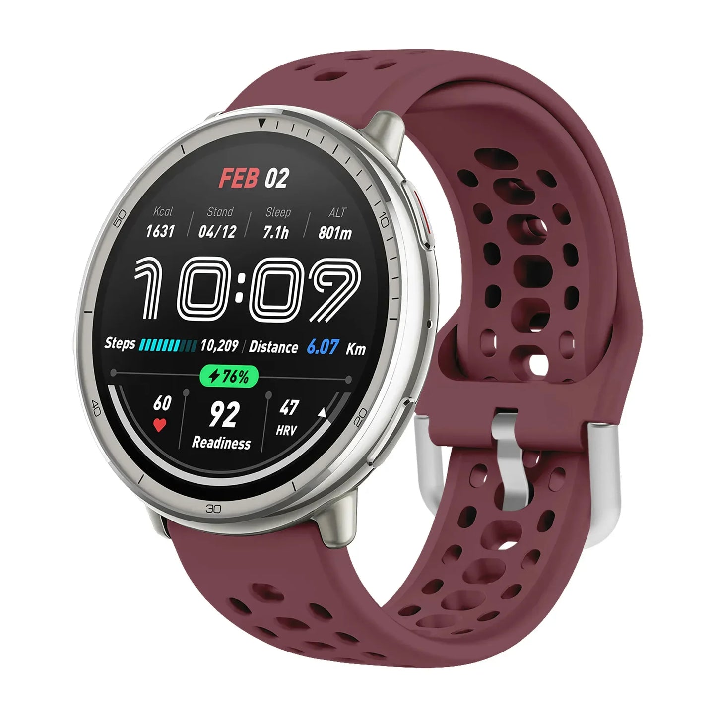 Bracelet en Silicone officiel 1:1 pour Amazfit Active 2, Bracelet de sport respirant Original, Amazfit GTS 4/3 Mini Bip 3 Correa