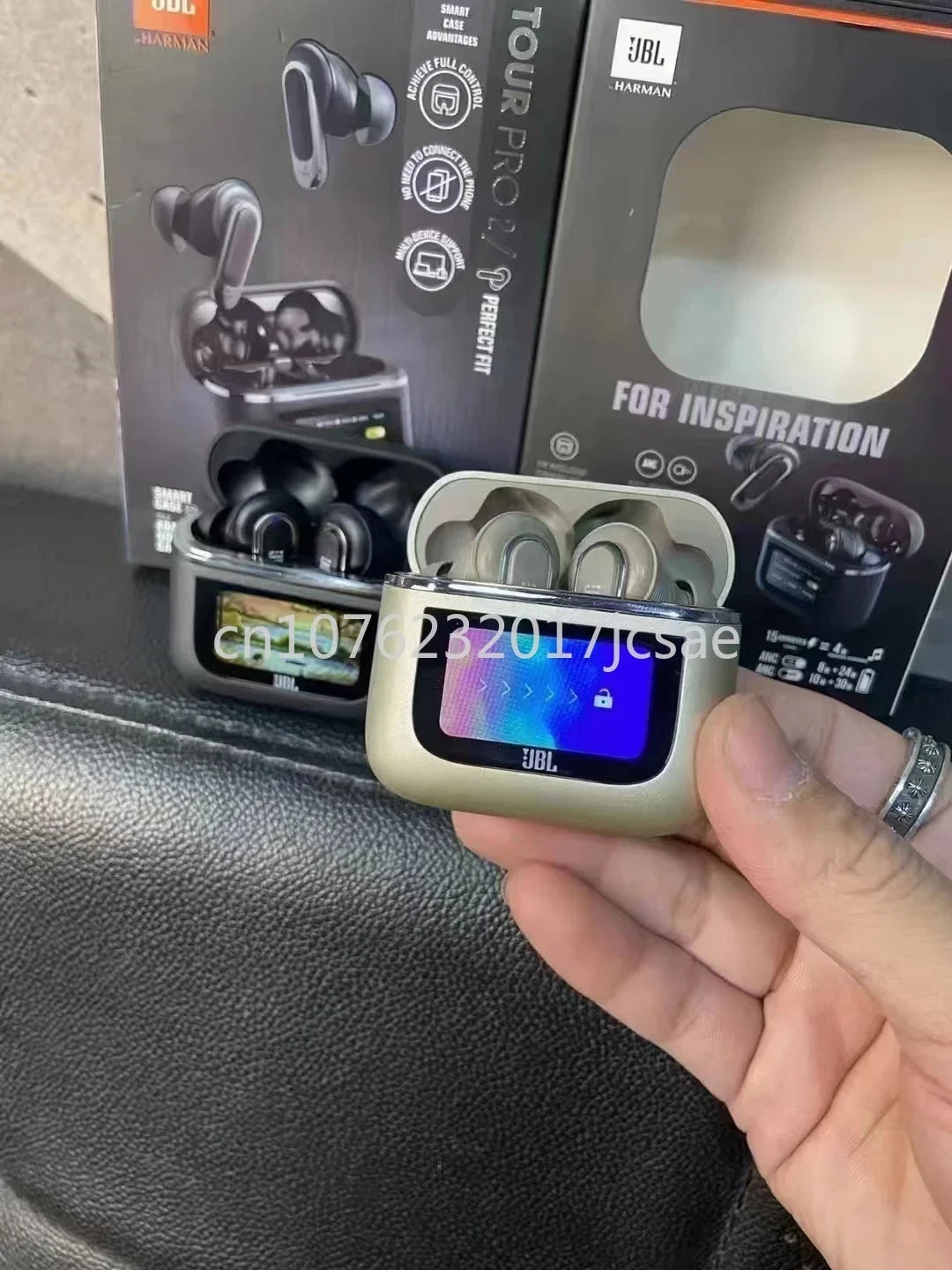 Écouteurs sans fil Bluetooth JBL Tour PRO 2 d'origine, écouteurs stéréo, écouteurs sportifs avec écran LCD intelligent, version HK