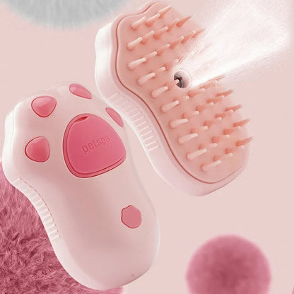 Brosse à vapeur 3 en 1 pour animaux de compagnie, peigne pour chien, brosse électrique pour pulvérisation de poils de chat, Massage, toilettage pour animaux de compagnie, peignes d'épilation