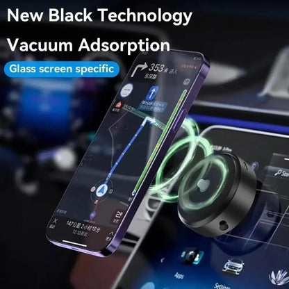 Support de téléphone portable créatif pour voiture, technologie magnétique noire, support universel à adsorption par le vide, stable