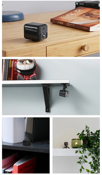 Mini caméra de Surveillance sans fil WiFi 4G, stockage en nuage, appel à distance, Surveillance réseau avec batterie, caméra de Vision nocturne 1080p