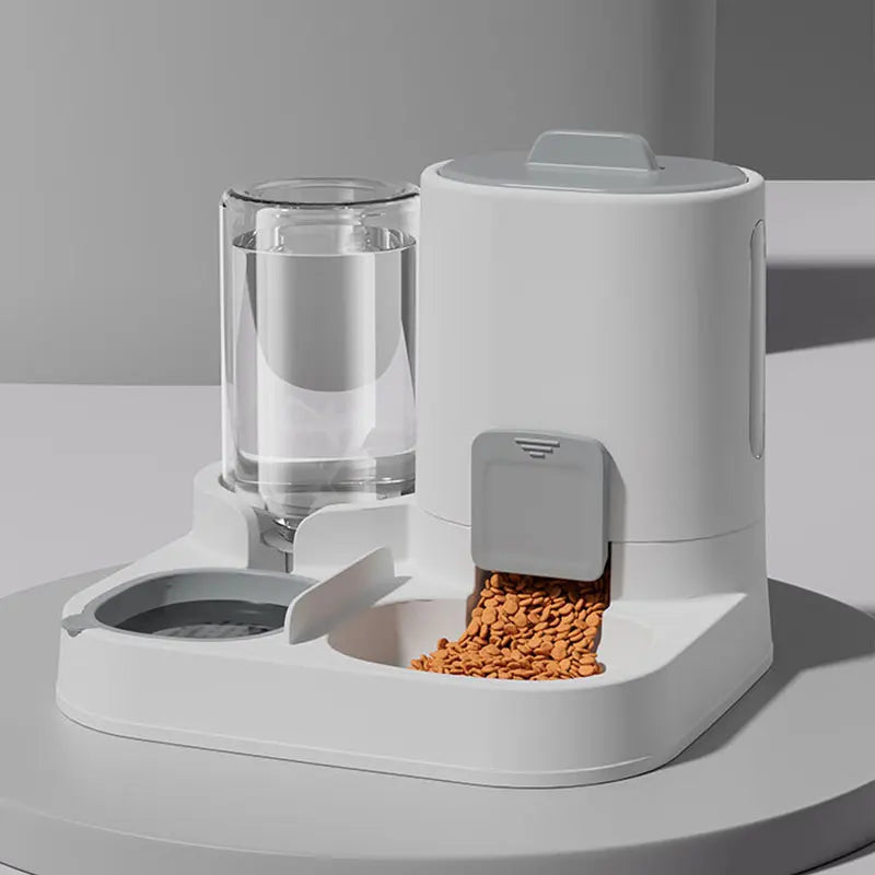 Distributeur et mangeoire automatiques d'eau pour chat, 1 paquet, anti-déversement, grande capacité, conception monobloc,