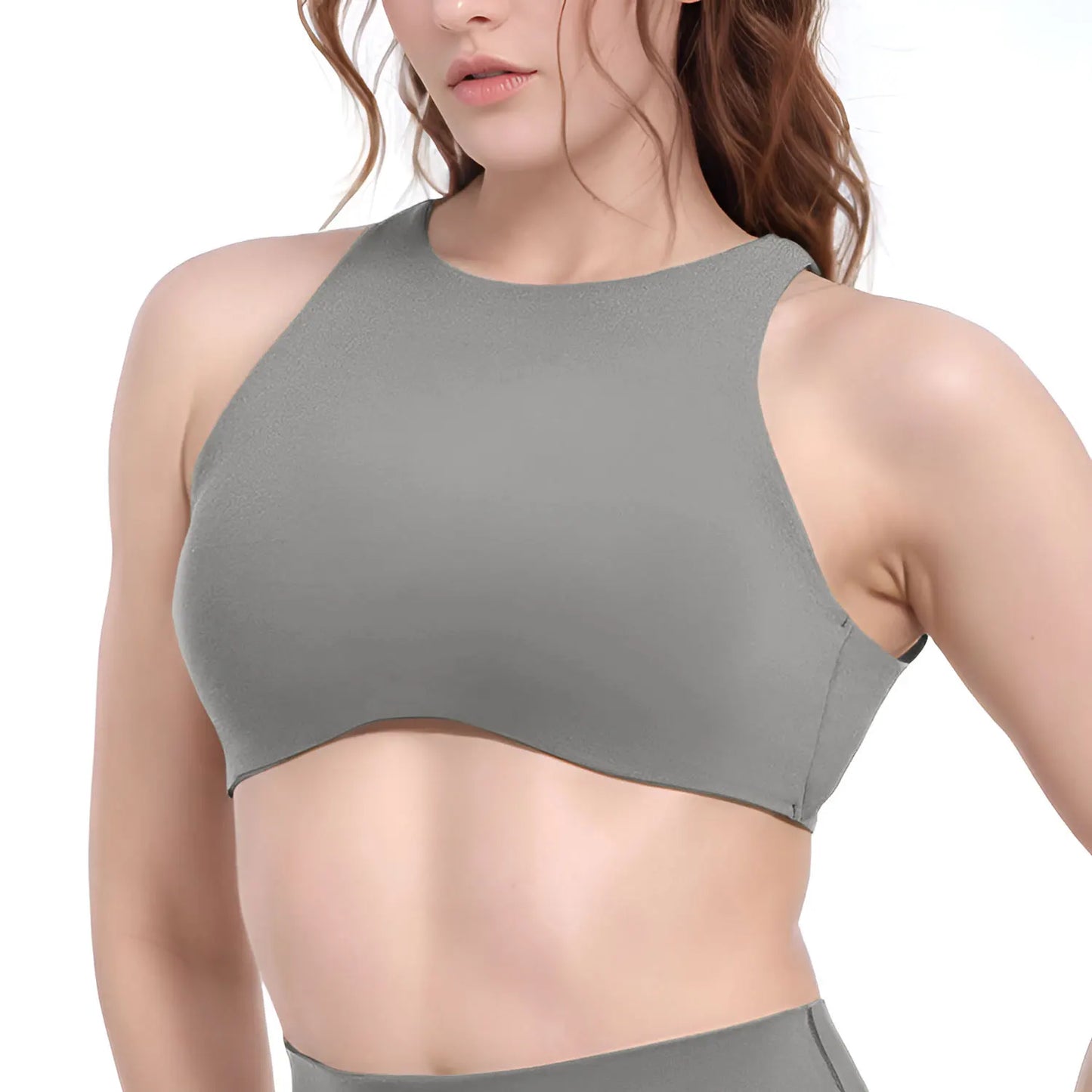 NCLAGEN Softmotion col haut soutien-gorge de sport push-up haut soutien débardeur de gymnastique Fitness Pilates course sous-vêtements de sport entraînement Yoga
