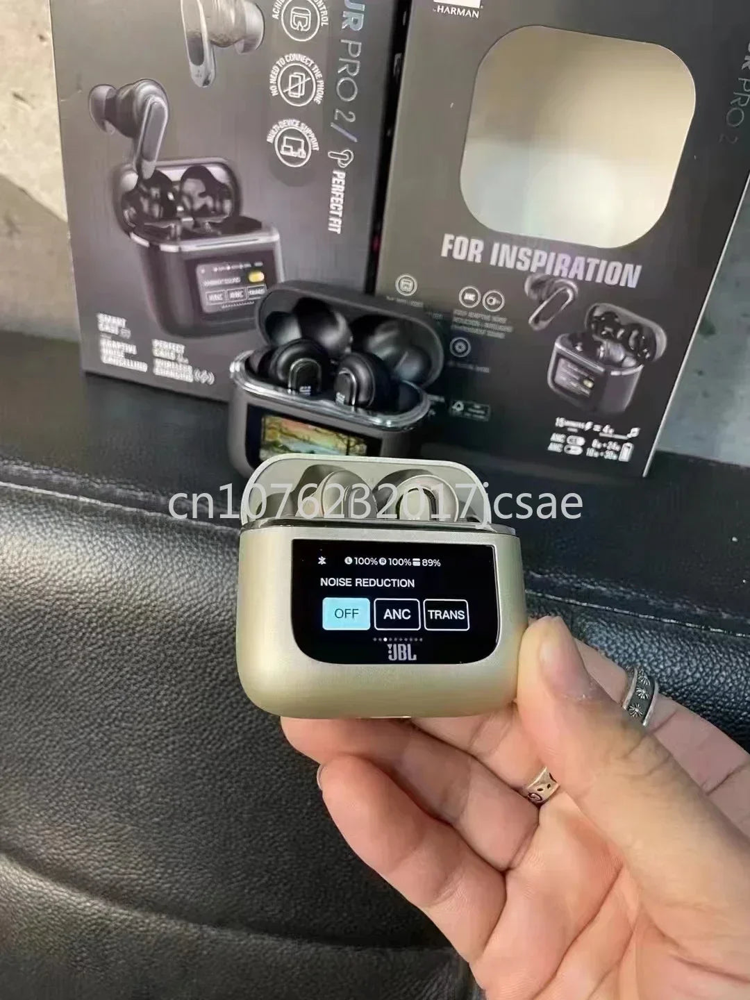 Écouteurs sans fil Bluetooth JBL Tour PRO 2 d'origine, écouteurs stéréo, écouteurs sportifs avec écran LCD intelligent, version HK