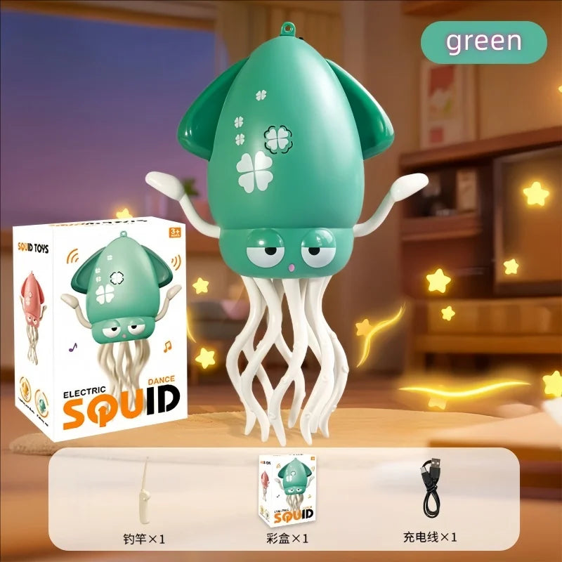 Poulpe dansante magique, nouveau et unique, calmar électrique, détection et évacuation des obstacles, poulpe pour enfants, pêche anti-stress