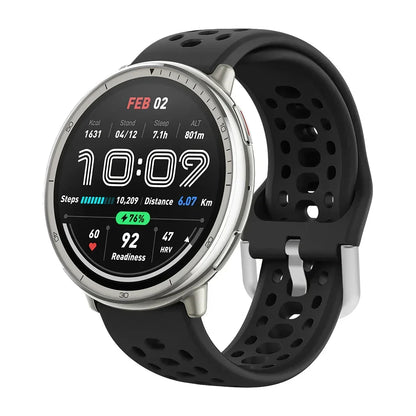Bracelet en Silicone officiel 1:1 pour Amazfit Active 2, Bracelet de sport respirant Original, Amazfit GTS 4/3 Mini Bip 3 Correa