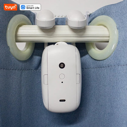 Robot rideau intelligent WiFi; double ouverture