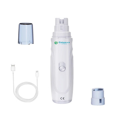 Broyeur électrique de griffes de chien, Rechargeable par USB, coupe-ongles électrique silencieux pour animaux de compagnie, pattes de chat, outils de toilettage des ongles