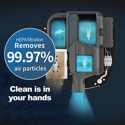 AIKE-Sèche-mains automatique avec filtre HEPA, finition en acier inoxydable brossé, machine à sécher les mains, 1450W, approuvé UL