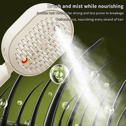 Soins capillaires Spray Massage peigne Vibration cuir chevelu Massage brosse à cheveux tête masseur pulvérisateur de cheveux brosse d'atomisation applicateur d'huile capillaire