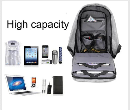 Sac à dos antivol 15.6 pouces ordinateur portable hommes Mochila mâle sac à dos étanche sac à dos grande capacité école sac à dos concepteur