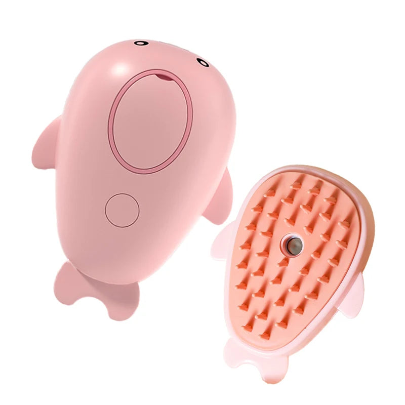 Brosse à vapeur 3 en 1 pour animaux de compagnie, peigne pour chien, brosse électrique pour pulvérisation de poils de chat, Massage, toilettage pour animaux de compagnie, peignes d'épilation
