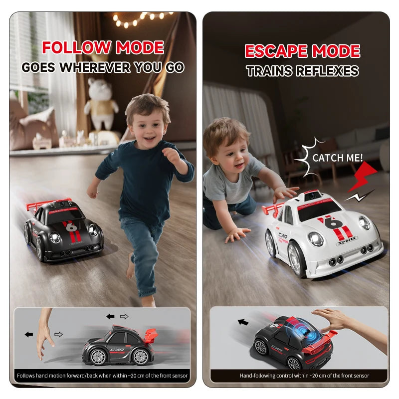 Voiture à dérive C6 RC avec lumières double Mode, caméra sonore, contrôle d'écran, voiture à Induction intelligente, jouets pour enfants, cadeau, nouvelle collection 2026