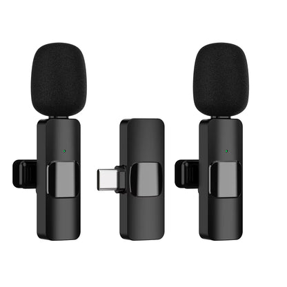 Nouveau microphone cravate sans fil portable pour enregistrement audio-vidéo, mini micro pour iPhone Android, diffusion en direct, jeux, microphone pour téléphone 2026