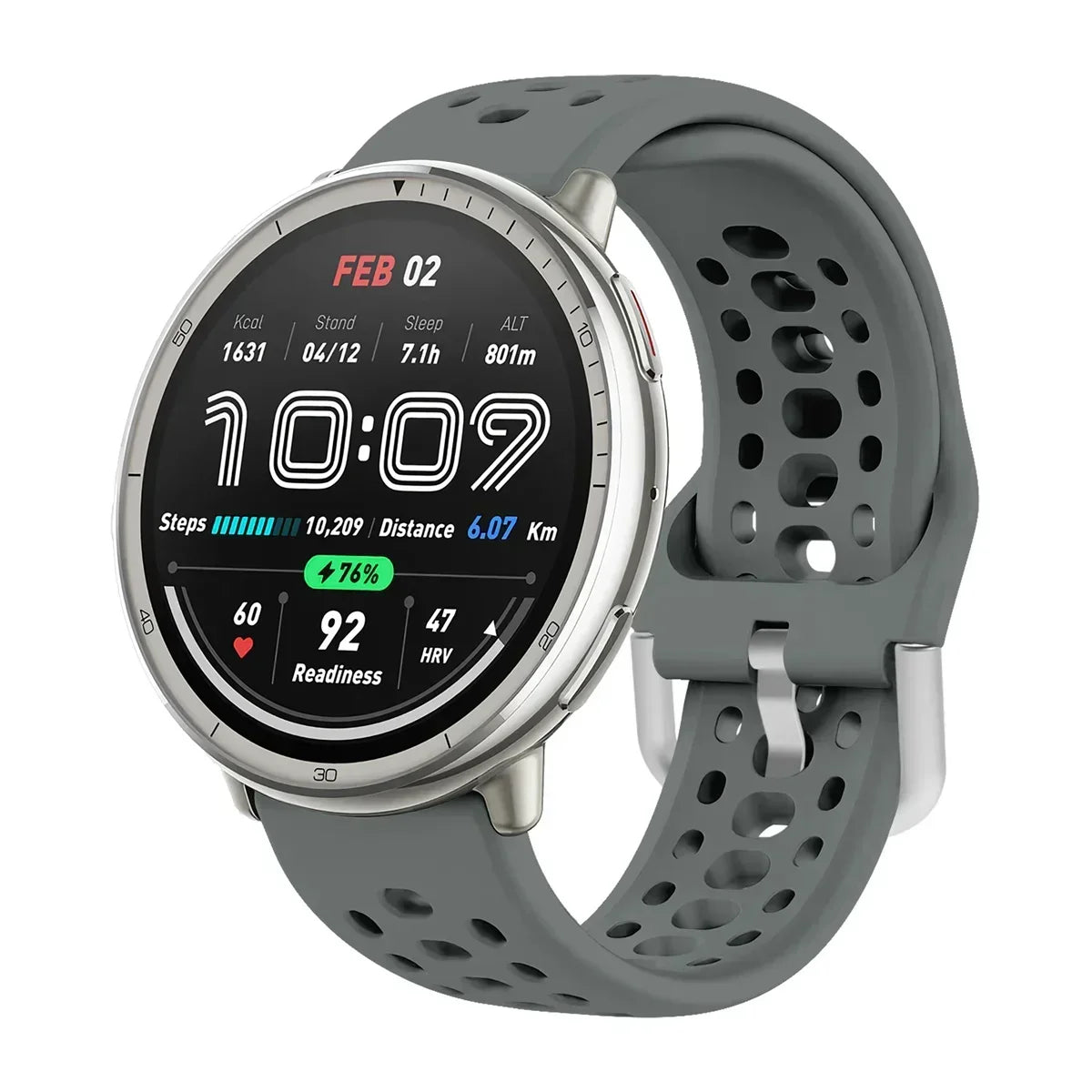 Bracelet en Silicone officiel 1:1 pour Amazfit Active 2, Bracelet de sport respirant Original, Amazfit GTS 4/3 Mini Bip 3 Correa